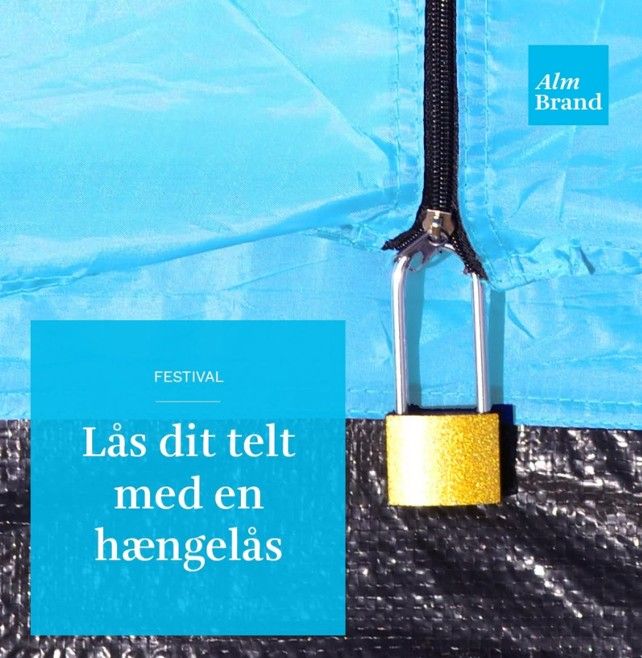 Festivaltyveri er ikke altid dækket – Alm. Brand uddeler 2.500 hængelåse på Smukfest